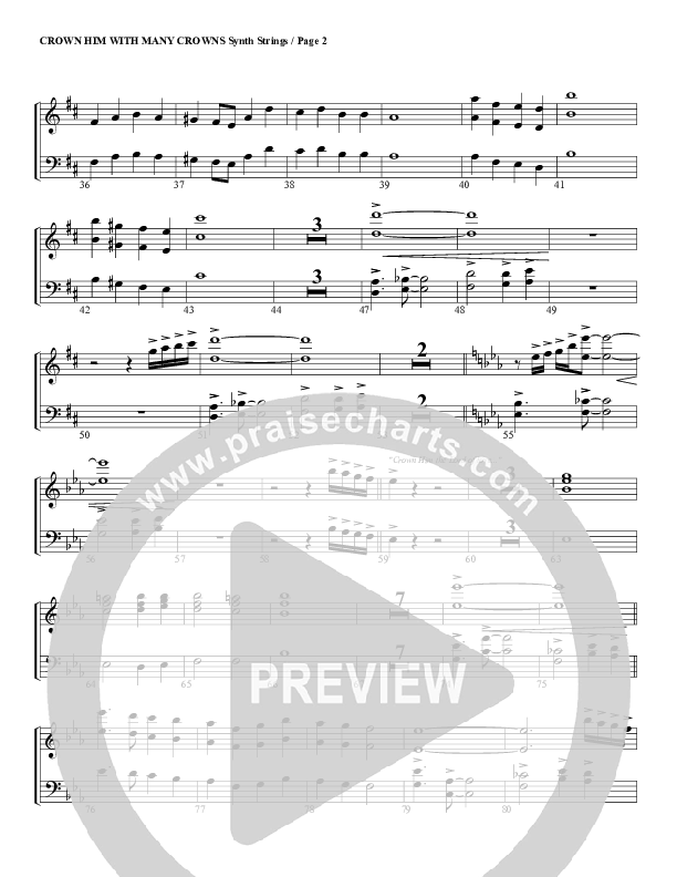 Crown Him With Many Crowns Synth Strings (G3 Worship)