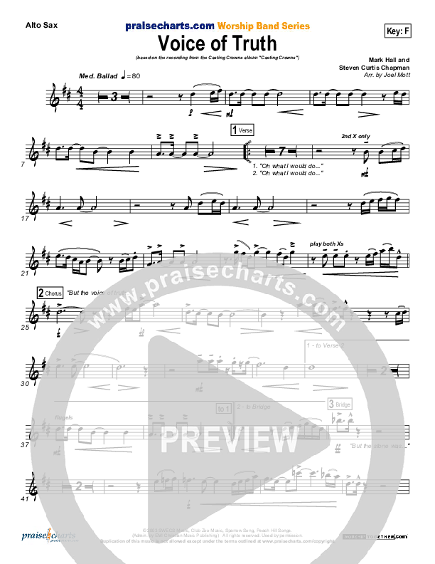 Voice of Truth Alto Sax (Casting Crowns)