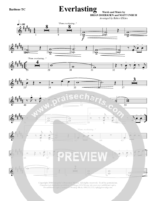 Everlasting Baritone TC (G3 Worship)