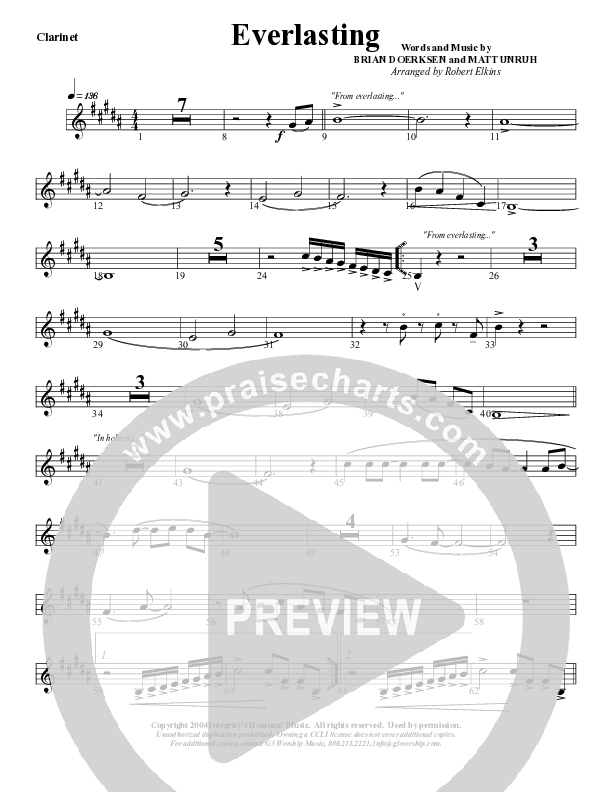 Everlasting Clarinet (G3 Worship)