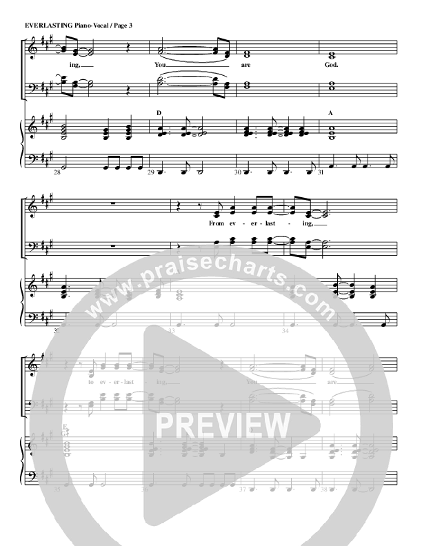 Everlasting Piano/Vocal (G3 Worship)