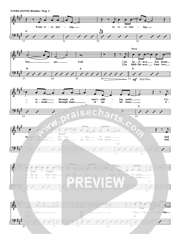 Everlasting Rhythm Chart (G3 Worship)