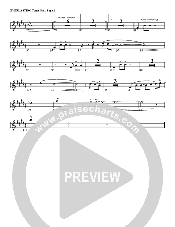 Everlasting Tenor Sax 2 (G3 Worship)