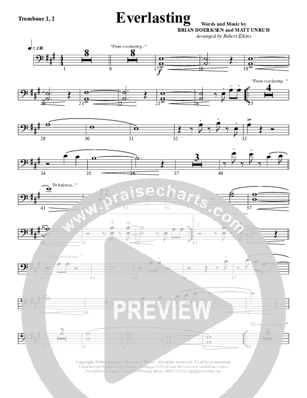 Everlasting Trombone 1/2 (G3 Worship)