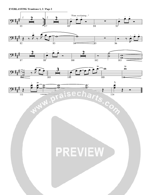 Everlasting Trombone 1/2 (G3 Worship)