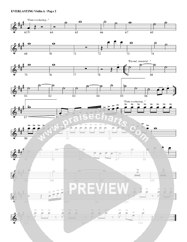 Everlasting Violin 1 (G3 Worship)