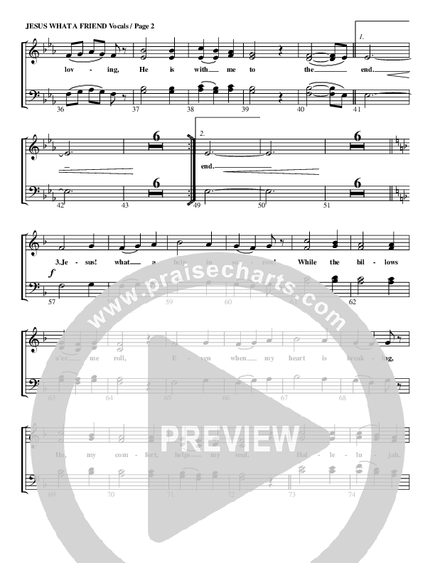 Jesus What A Friend of Sinners Choir Sheet (G3 Worship)