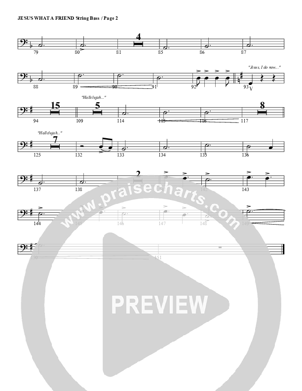 Jesus What A Friend of Sinners Double Bass (G3 Worship)