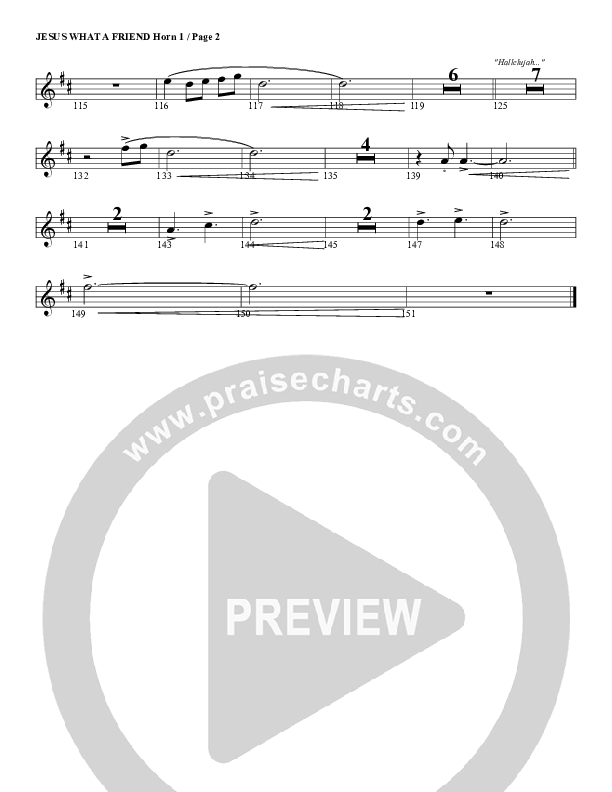 Jesus What A Friend of Sinners French Horn 1 (G3 Worship)