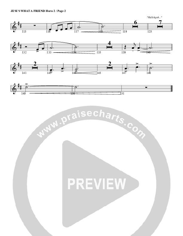 Jesus What A Friend of Sinners French Horn 2 (G3 Worship)