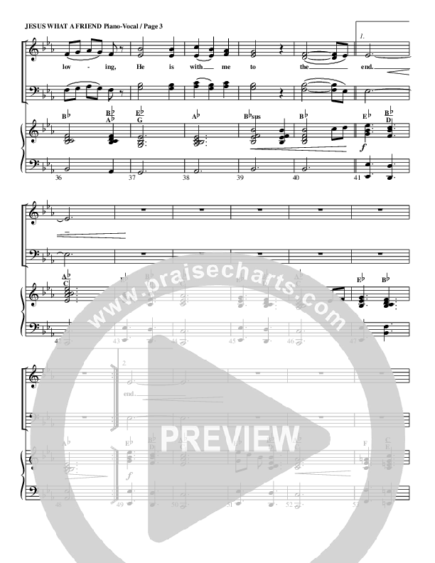 Jesus What A Friend of Sinners Piano/Vocal (G3 Worship)