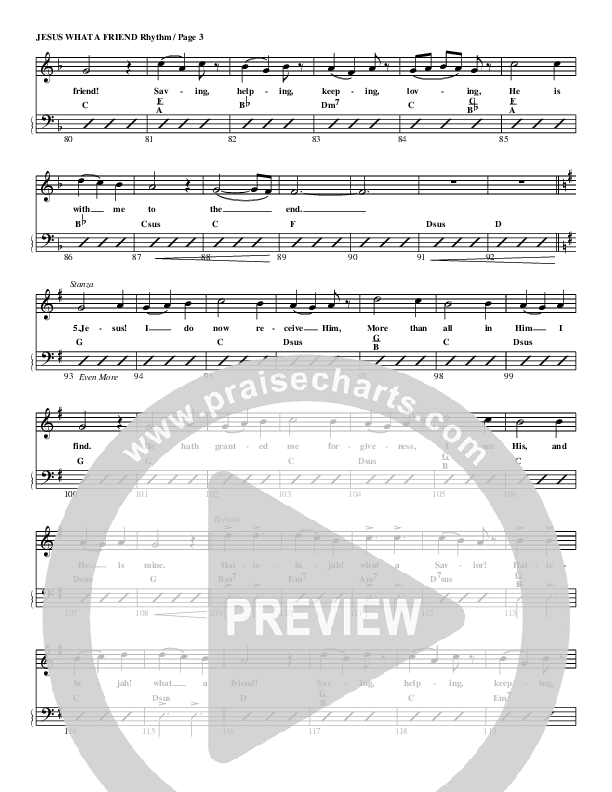 Jesus What A Friend of Sinners Rhythm/Vocal (G3 Worship)