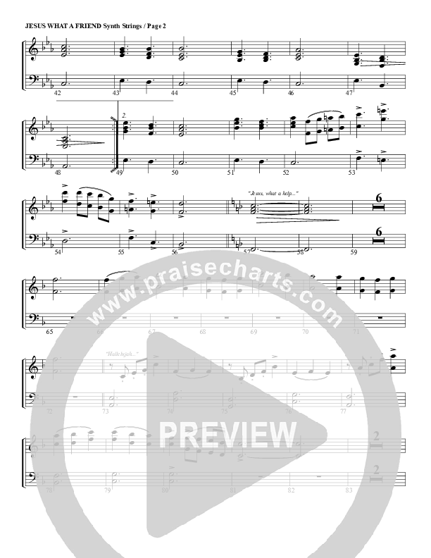 Jesus What A Friend of Sinners Synth Strings (G3 Worship)