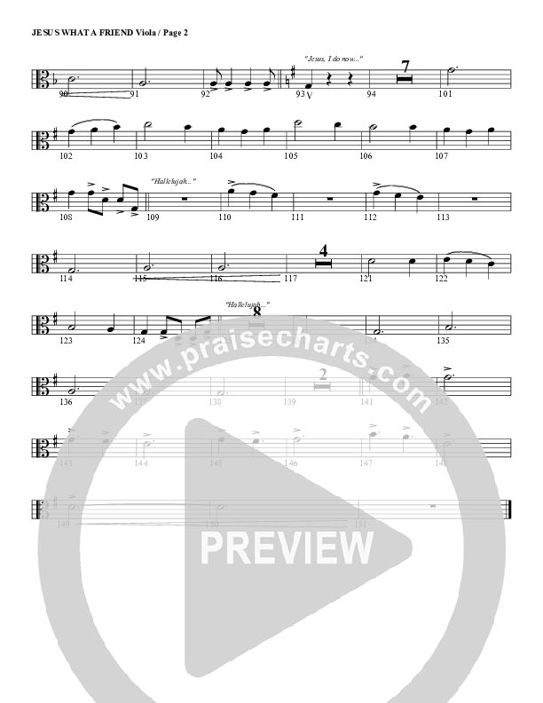 Jesus What A Friend of Sinners Viola (G3 Worship)