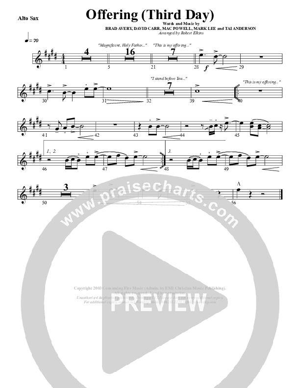 Offering Alto Sax (G3 Worship)