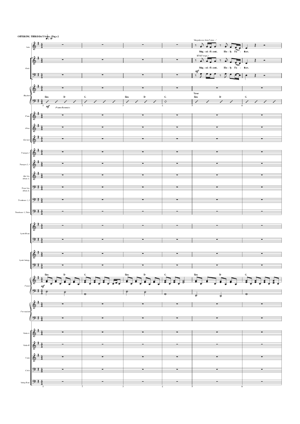 Offering Conductor's Score (G3 Worship)