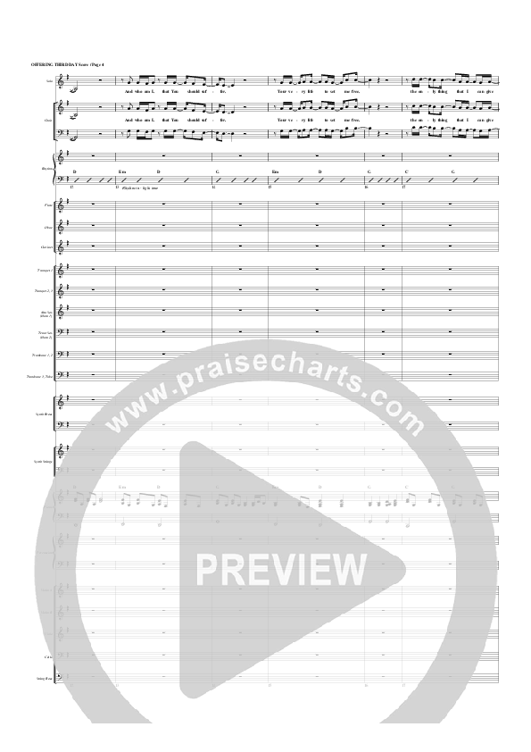 Offering Conductor's Score (G3 Worship)