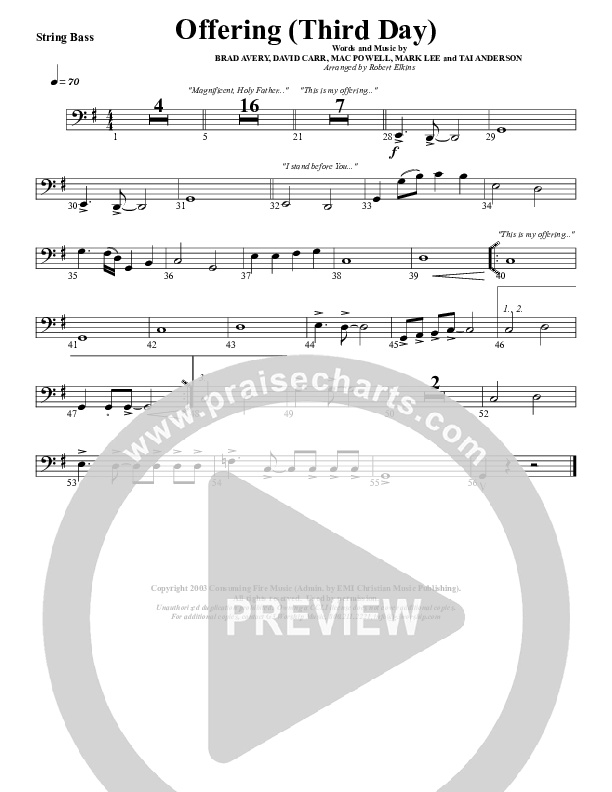 Offering Double Bass (G3 Worship)