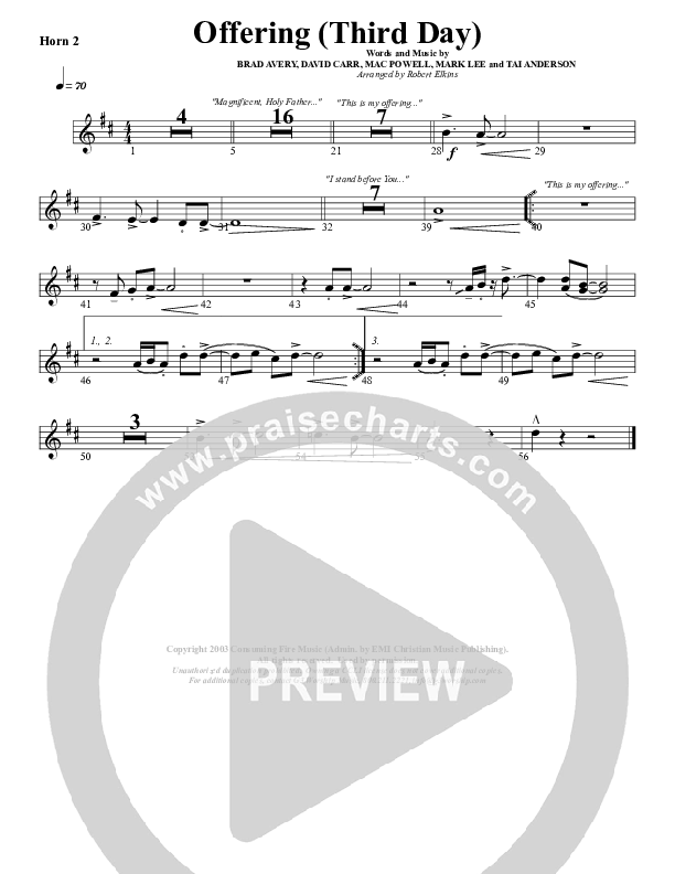 Offering French Horn 2 (G3 Worship)