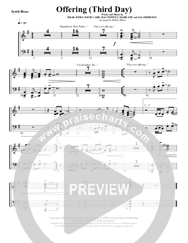 Offering Synth Brass (G3 Worship)