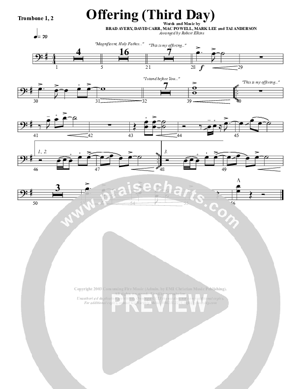 Offering Trombone 1/2 (G3 Worship)