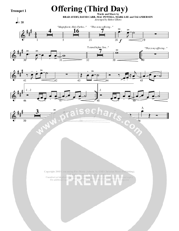 Offering Trumpet 1 (G3 Worship)