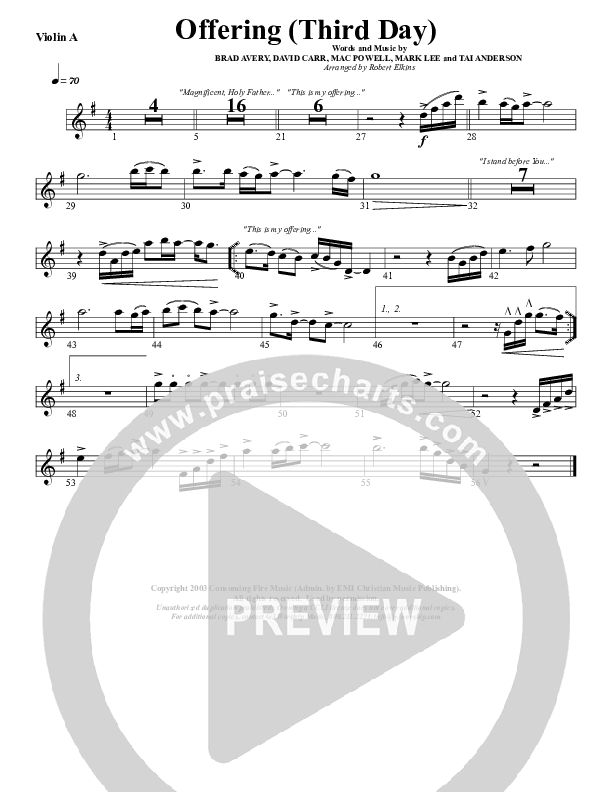 Offering Violin 1 (G3 Worship)