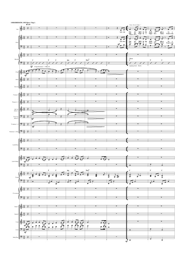 Oh Redeeming One Conductor's Score (G3 Worship)