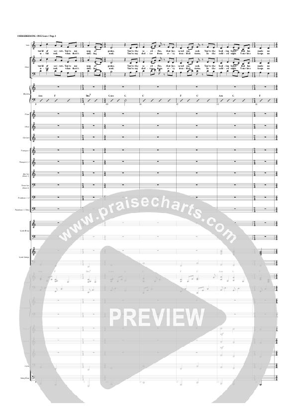 Oh Redeeming One Conductor's Score (G3 Worship)