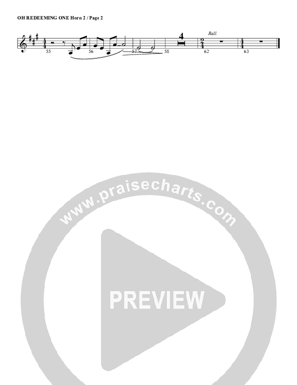 Oh Redeeming One French Horn 2 (G3 Worship)