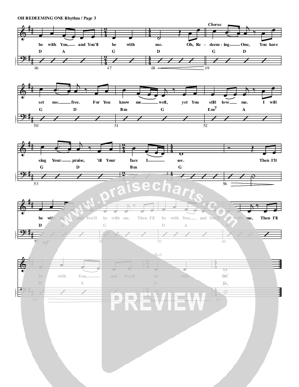 Oh Redeeming One Rhythm/Vocal (G3 Worship)