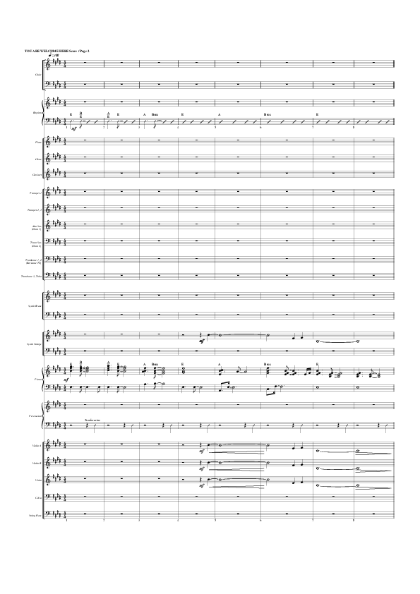 You Are Welcome Here Conductor's Score (G3 Worship)