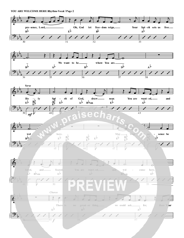 You Are Welcome Here Rhythm/Vocal (G3 Worship)