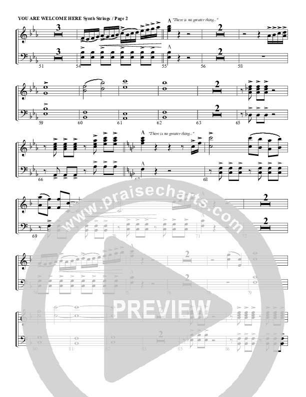 You Are Welcome Here Synth Strings (G3 Worship)
