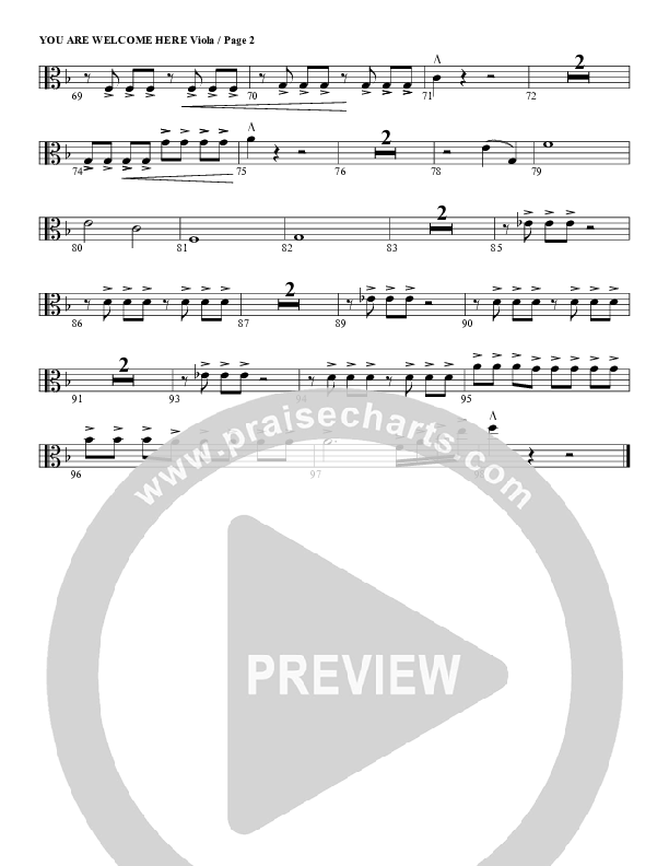 You Are Welcome Here Viola (G3 Worship)