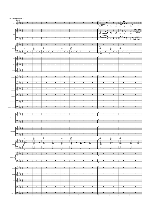 You Alone Orchestration (G3 Worship)