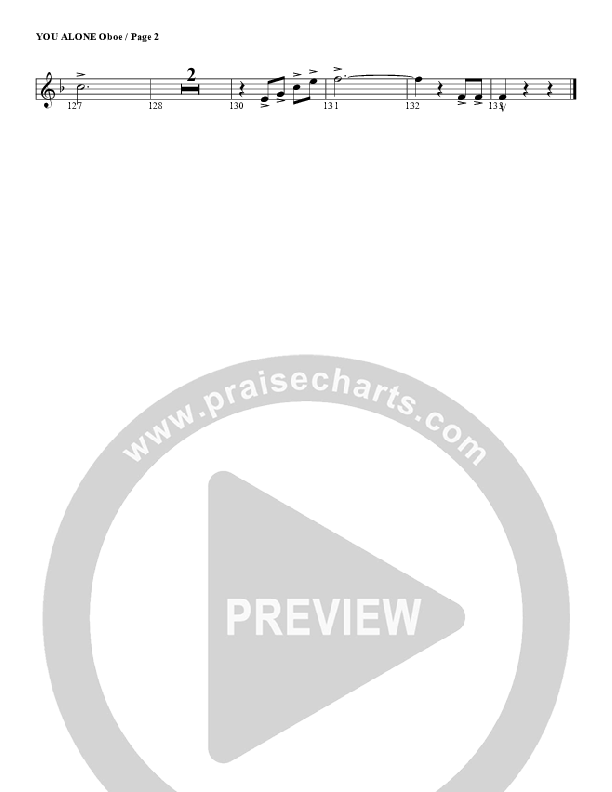 You Alone Oboe (G3 Worship)