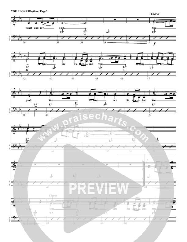 You Alone Rhythm/Vocal (G3 Worship)