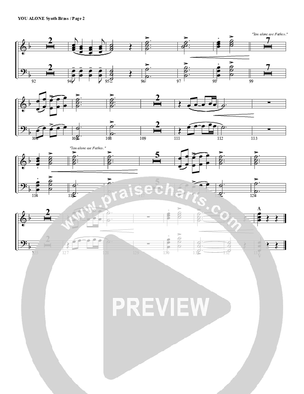 You Alone Synth Brass (G3 Worship)