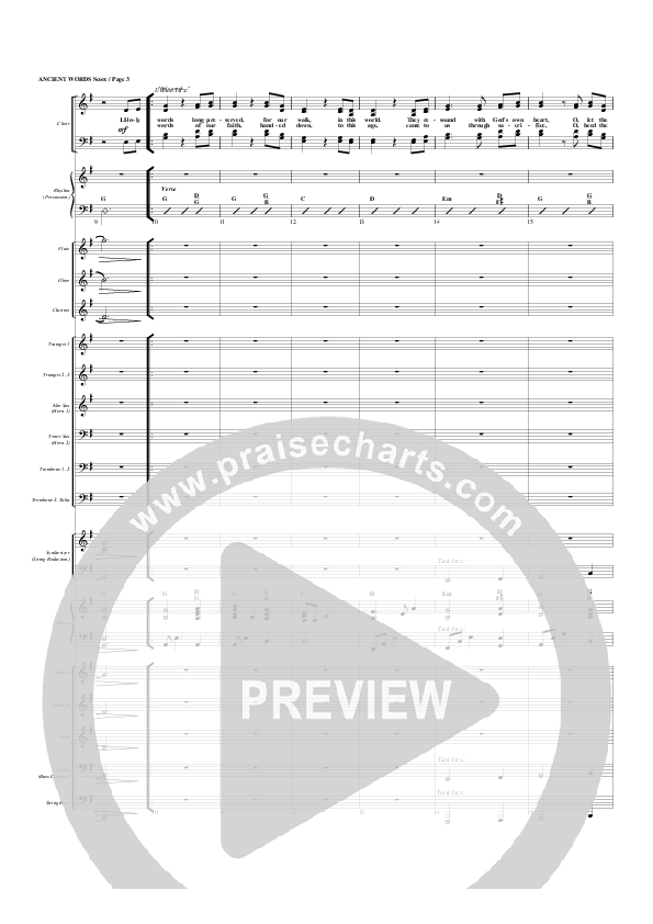 Ancient Words Conductor's Score (G3 Worship)