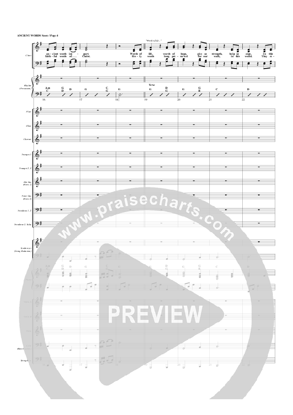 Ancient Words Conductor's Score (G3 Worship)