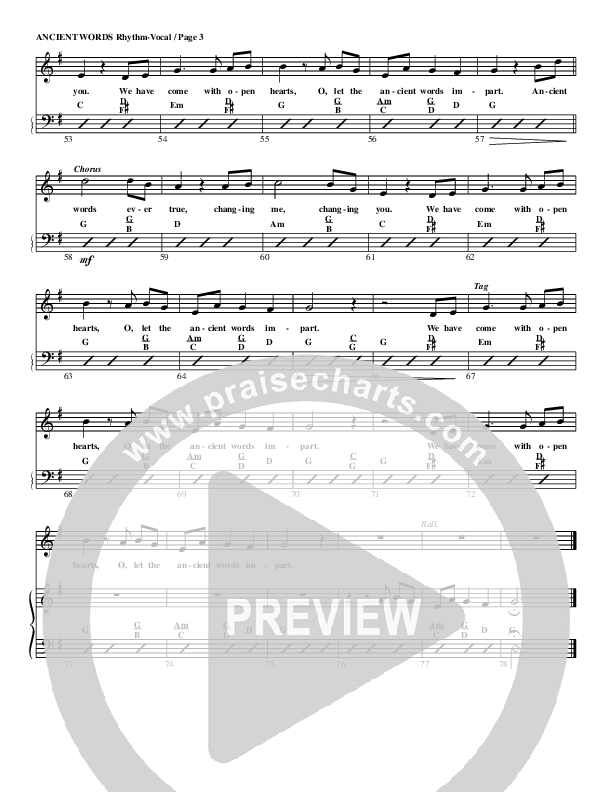 Ancient Words Rhythm/Vocal (G3 Worship)