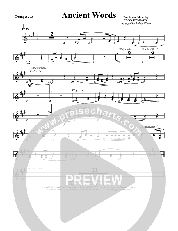 Ancient Words Trumpet 2 (G3 Worship)