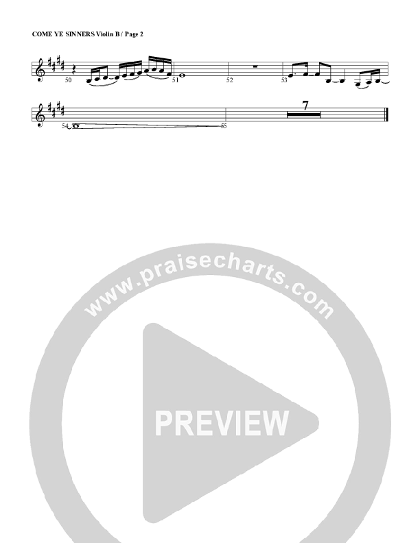 Come Ye Sinners Violin 2 (G3 Worship)