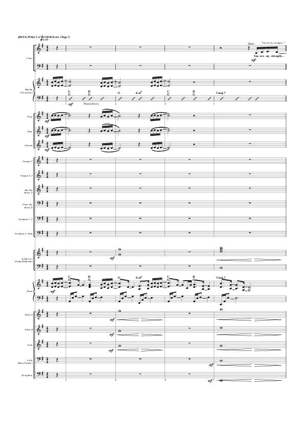 Jesus What A Savior Conductor's Score (G3 Worship)