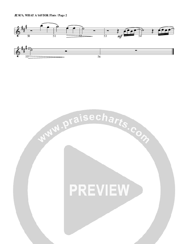 Jesus What A Savior Flute (G3 Worship)