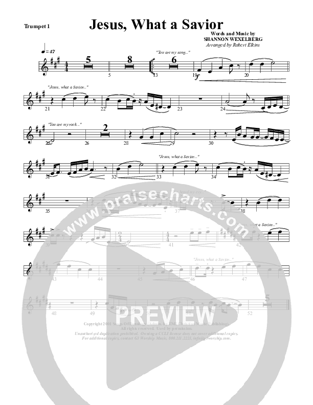 Jesus What A Savior Trumpet 1 (G3 Worship)