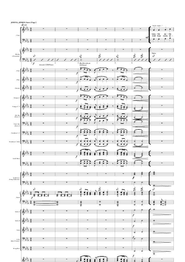 Joyful Joyful We Adore Thee Conductor's Score (G3 Worship)