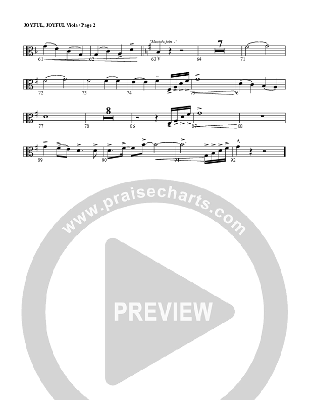 Joyful Joyful We Adore Thee Viola (G3 Worship)