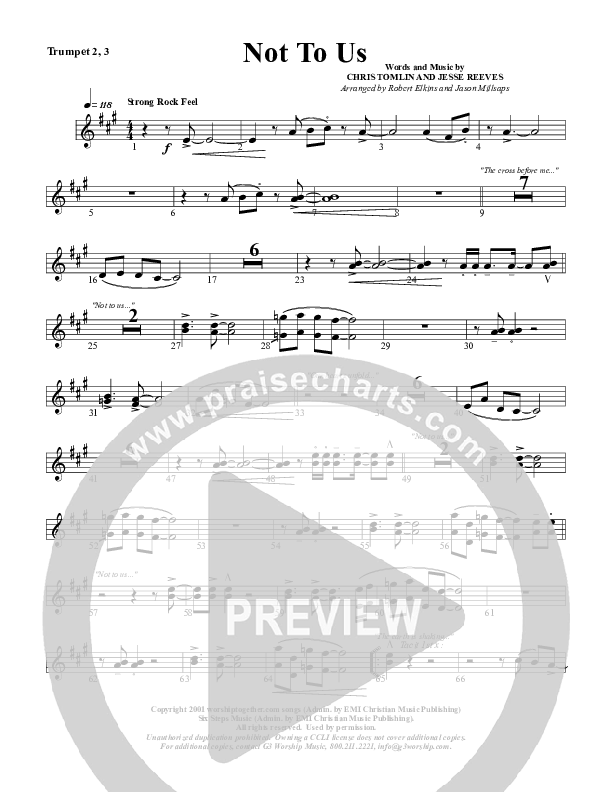 Not To Us Trumpet 2/3 (G3 Worship)
